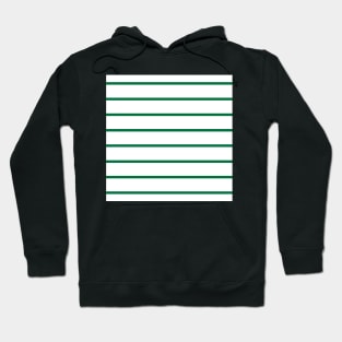 Narrow green and white stripes 3 Hoodie